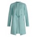 Betty Barclay - 4520 1673 Half lange gilet in licht groen daim look.